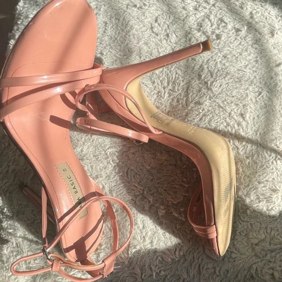 ZARA Coral Strappy Heels - Picture 5 of 13